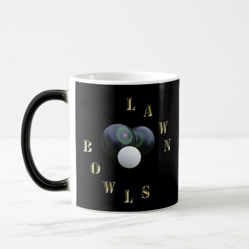 Black Lawn Bowls Magic Morphing Coffee Mug