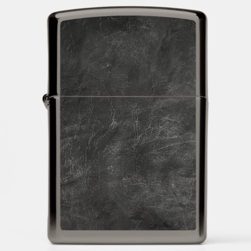 Black Leather Abstract Zippo Lighter