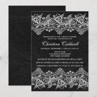 Black Leather and Lace Look Bridal Shower