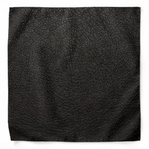 Black Leather Bandana
