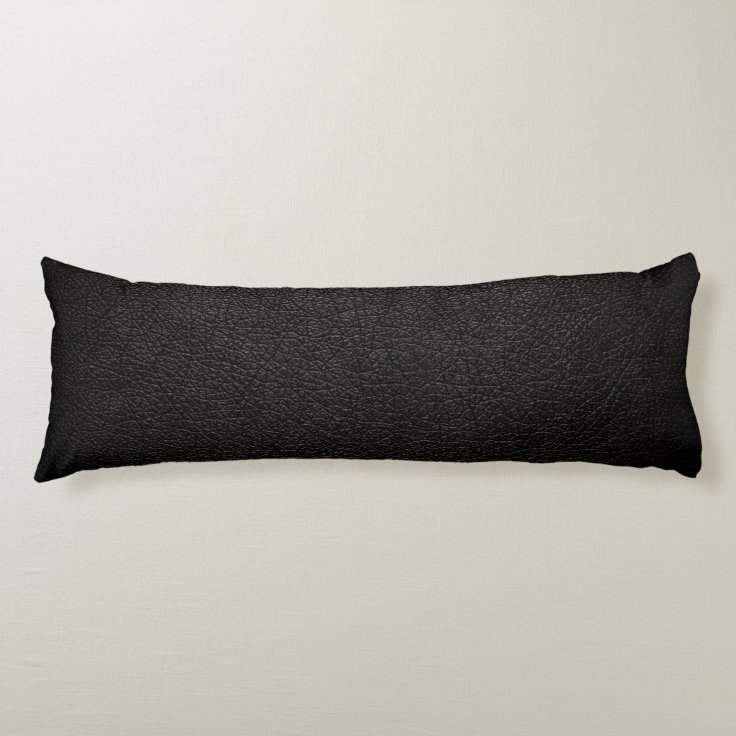 Black Leather Body Pillow Zazzle