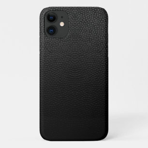 Black Leather iPhone 11 Case