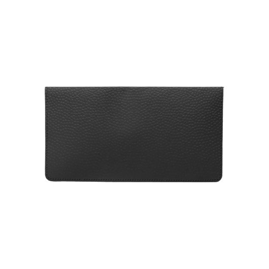 Black Leather Checkbook Cover (Front)