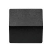 Black Leather Checkbook Cover (Open)