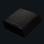 Black Leather Gift Box<br><div class="desc">Black leather texture.</div>