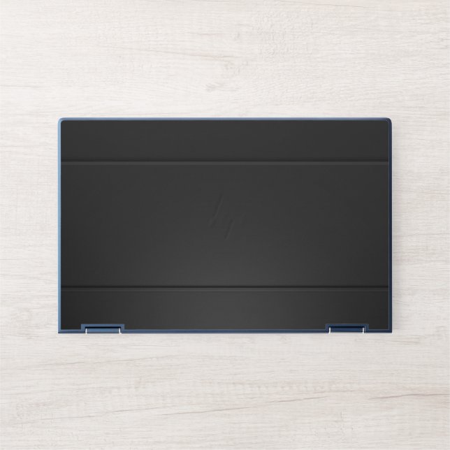 Black leather HP Elite Dragonfly Notebook Skin (Front)