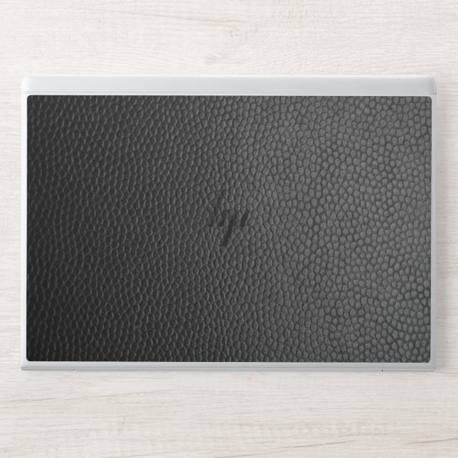 Black leather HP EliteBook 840 G5/G6, 745 G5/G6 HP Laptop Skin (Front)