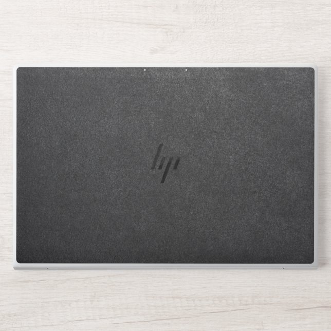 Black leather  HP laptop skin (Front)