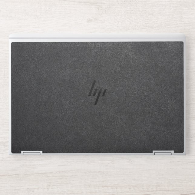 Black leather  HP laptop skin (Front)