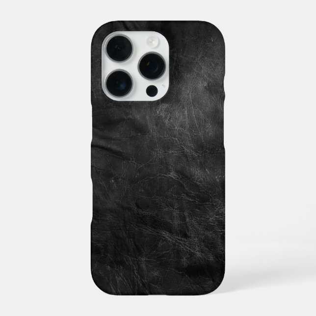 Black Leather Iphone Case (Back)