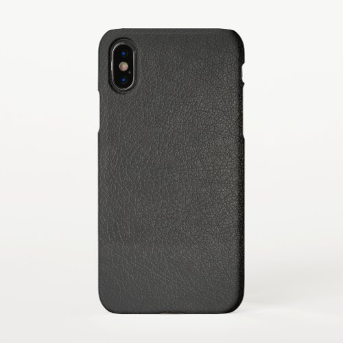Black leather iPhone X iPhone X Case