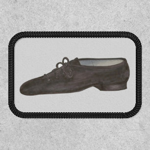 Black Leather Jazz Shoe Dance Teacher Class Patch