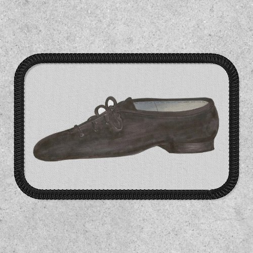 Black Leather Jazz Shoe Dance Teacher Class Patch