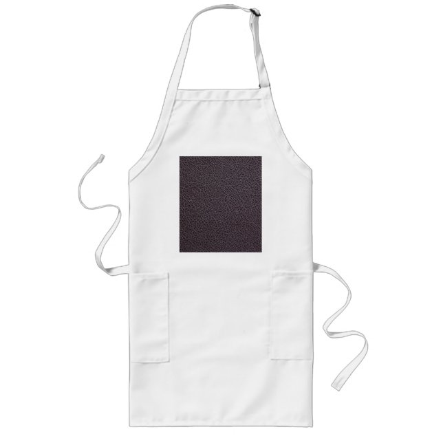 Black Leather Long Apron (Front)