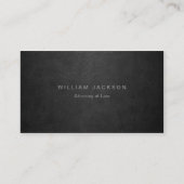 Black Leather Look Business Card | Zazzle