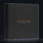 Black Leather Look Customized Avery Binder<br><div class="desc">Image of a black leather look pattern,  Avery binder customizable template. Simple clean and elegant design with fully customizable text. Available on many products. This is a graphic of leather and not real or fake leather. One-inch binder.</div>