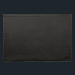 Black Leather Look Placemat<br><div class="desc">Flat print of black leatherwith wrinkles.</div>