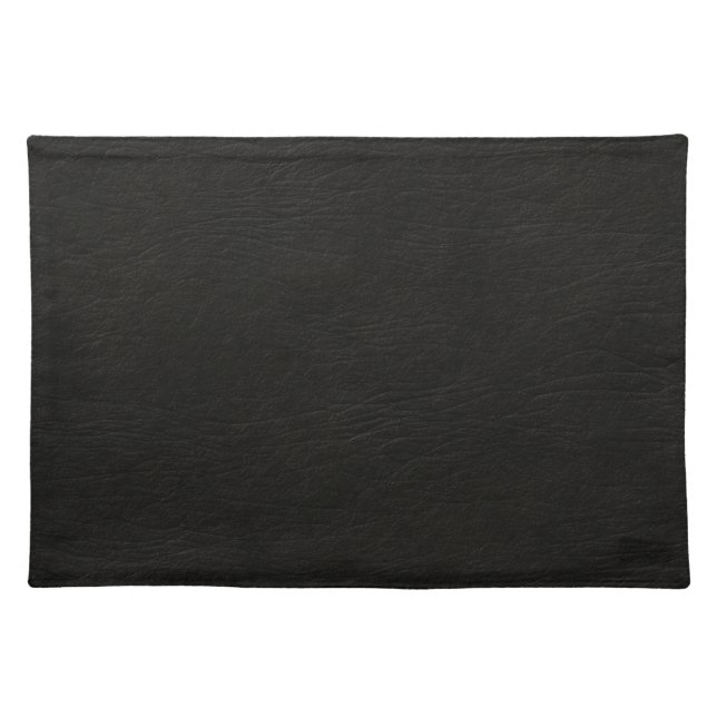 Black Leather Look Placemat (Front)