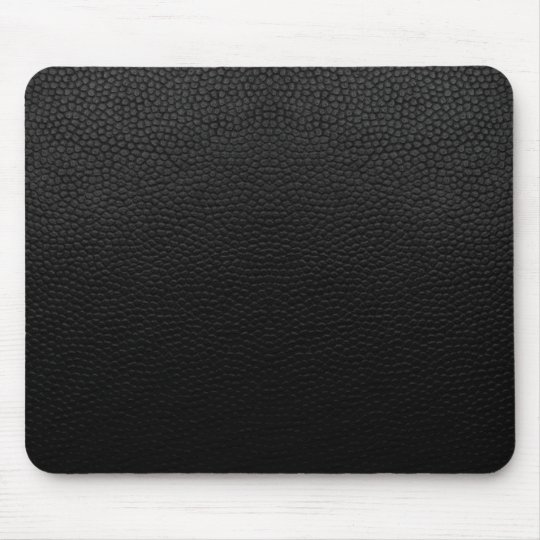 Black Leather Mouse Pad | Zazzle.com