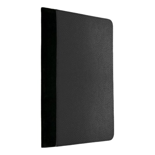 Black Leather Padfolio Custom (Angled)