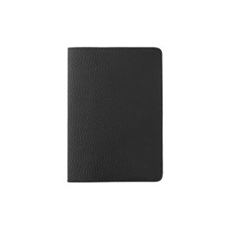 Black Leather Passport Holder