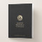 Black Leather Print Consulting Logo Pocket Folder