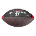 Black Leather Print Red PlayerNumber Team Photo