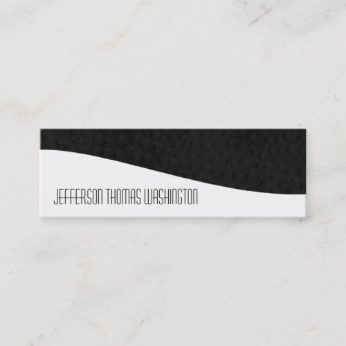 Black Leather Professional Slim Business Cards
