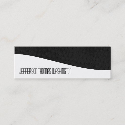 Customizable Black Leather Professional Slim Business Cards