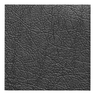 Black leather: seamless closeup texture. faux canvas print