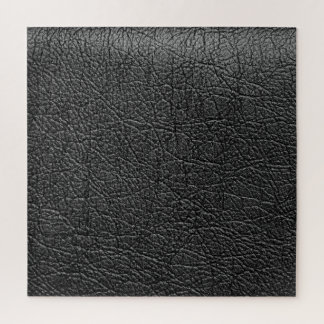 Black leather: seamless closeup texture. jigsaw puzzle