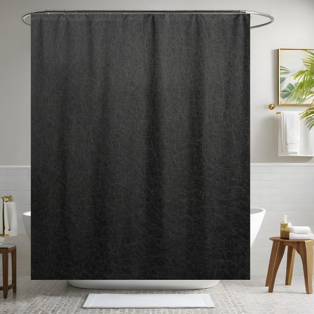 Black Leather Shower Curtain (Creator Uploaded)