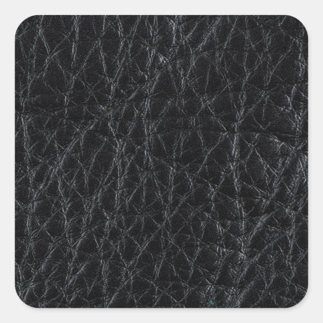 Black leather square sticker (Front)