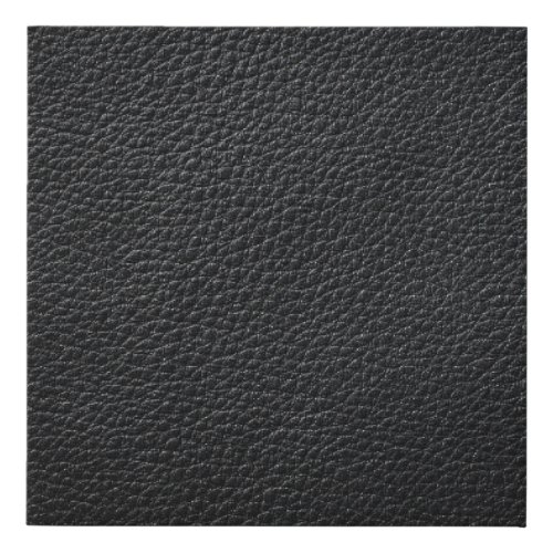 Black leather texture and backgroundleathertextur faux canvas print