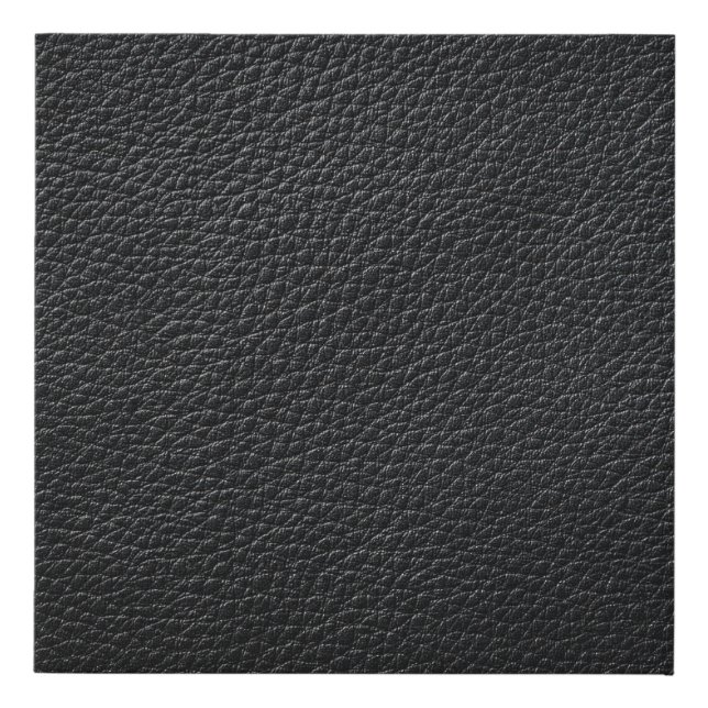 Black leather texture and backgroundleather,textur faux canvas print (Front)