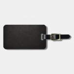Black Leather Texture Background Luggage Tag at Zazzle