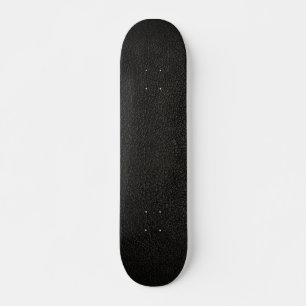 Black Leather Texture Background Skateboard Deck