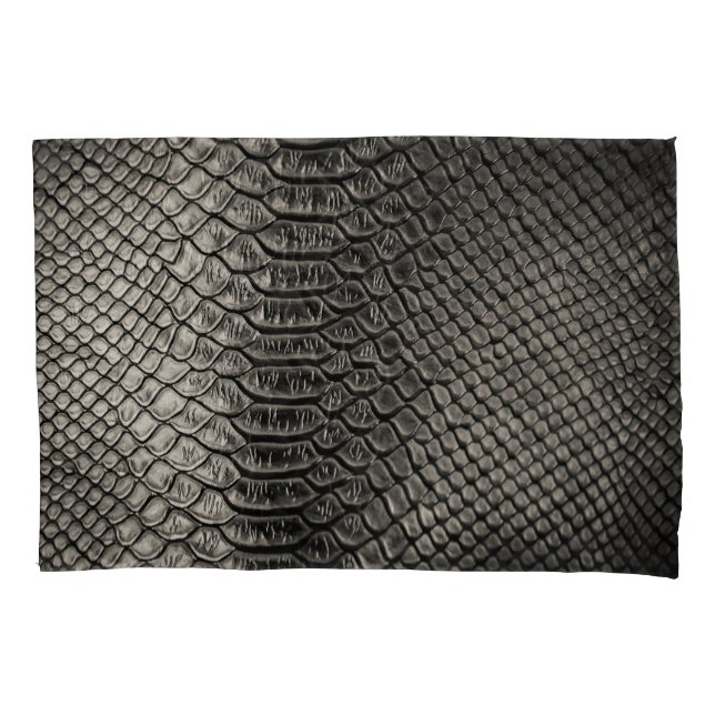 Black leather texture, background use. pillow case (Front)
