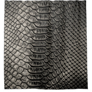 Black leather texture, background use. shower curtain