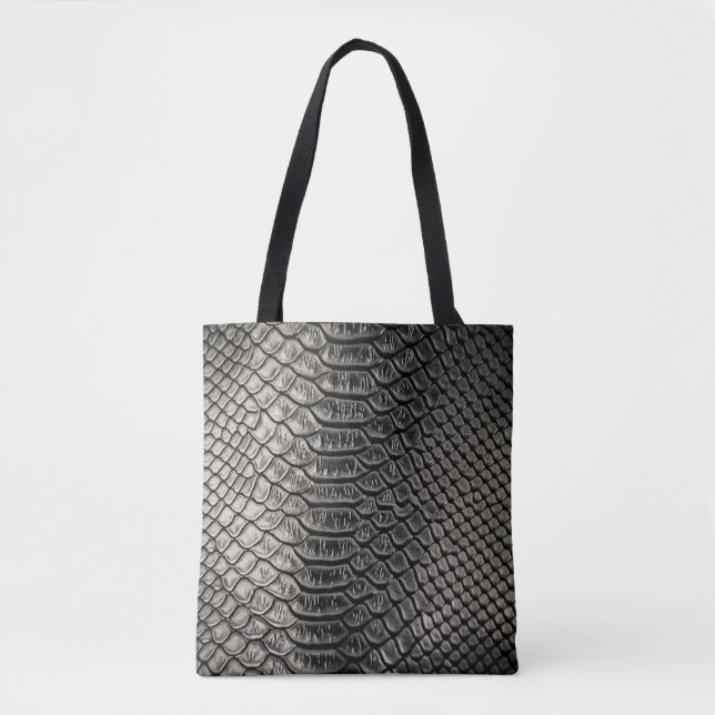 Black leather texture, background use. tote bag (Front)