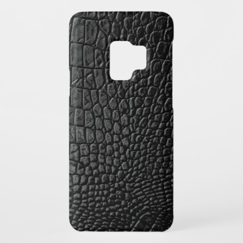 Black leather texture Case_Mate samsung galaxy s9 case