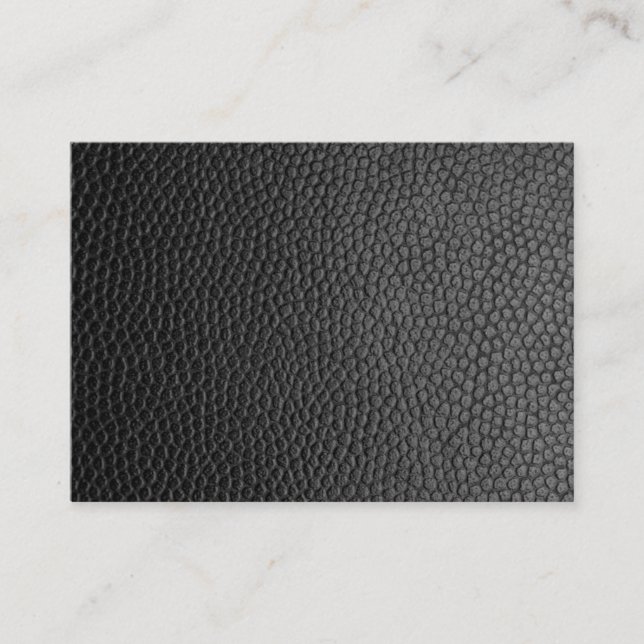 Black Leather Texture Enclosure Card (Front)