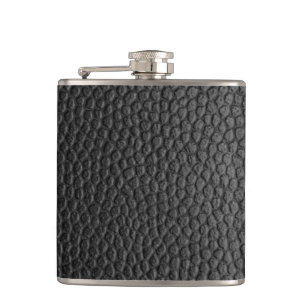 Black Leather Texture Flask
