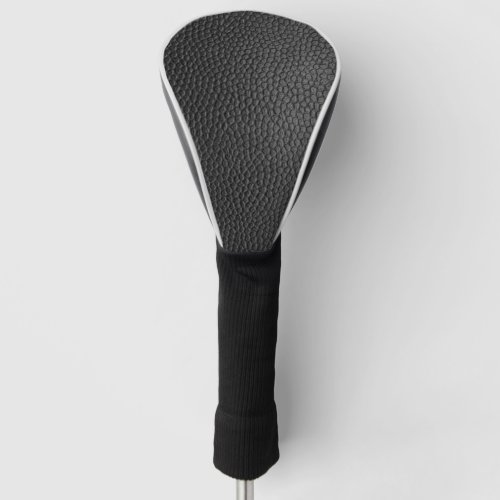 Black Leather Texture Golf Head Cover