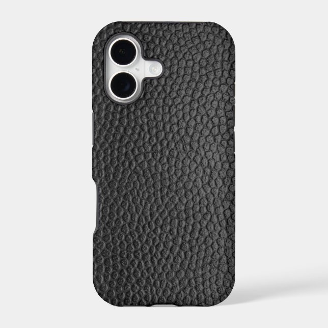 Black Leather Texture Iphone Case (Back)