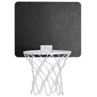 Black Leather Texture Mini Basketball Hoop