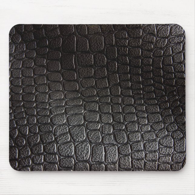 Black Leather Texture Mouse Pad (Front)