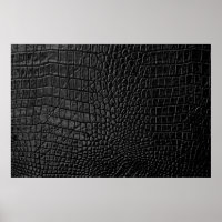 Poster Black leather upholstery texture 