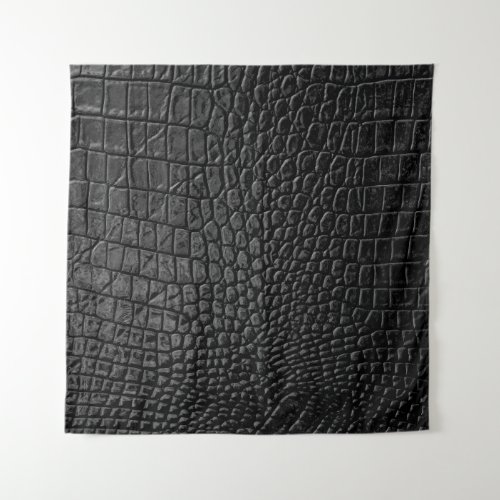 Black leather texture tapestry