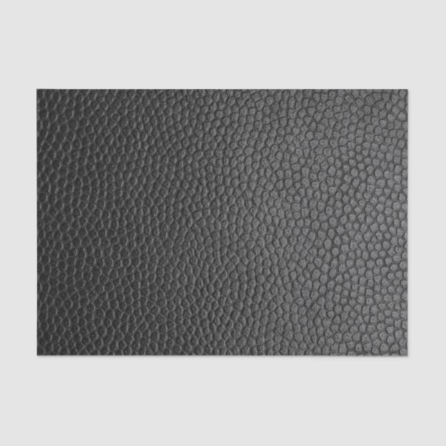 Black Leather Texture Tissue Paper (Front)